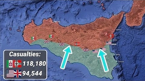 Allied invasion of Sicily using Google Earth