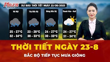 Thời tiết ngày 23-8: Bắc Bộ tiếp tục mưa giông | Tin nhanh