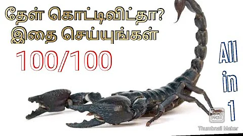 Herbal medicine for Scorpion bite in tamil - தேள் கடிக்கு மருந்து thel kadi vaithiam in 2min