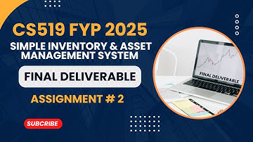 CS519 FYP 2025 | Simple Inventory and Asset Management System | Final Deliverable