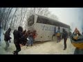 Снежный занос автобуса NEOPLAN !