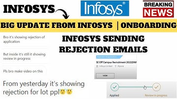 BIG UPDATE FROM INFOSYS | INFOSYS SENDING REJECTION EMAILS TO ALL PENDING CANDIDATES BUT WHY?