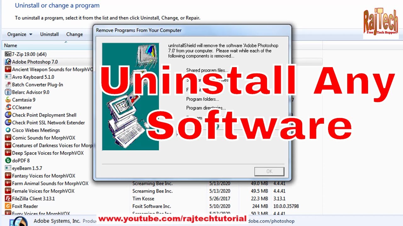 How to uninstall apps on windows 7 in hindi uninstall software