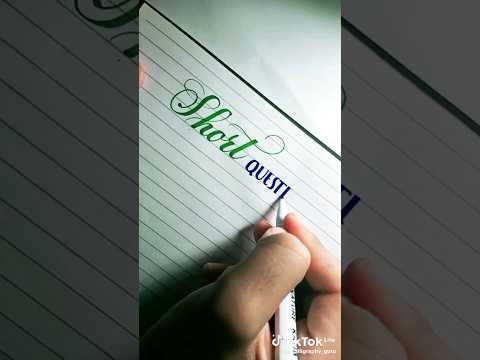 English Calligraphy for