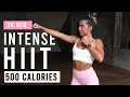 30 Min Intense HIIT Workout For Fat Burn & Cardio | Burn 500 Calories | At Home | No Equipment