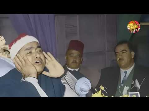 من ليالى مسجد الامام الحسين عليه السلام بمصر الشيخ مصطفى اسماعيل عام ١٩٦٥