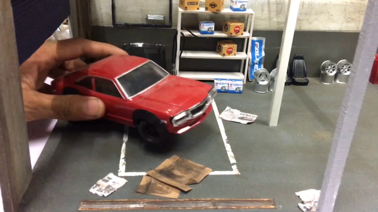 Diorama Garage scale 1/24 - YouTube