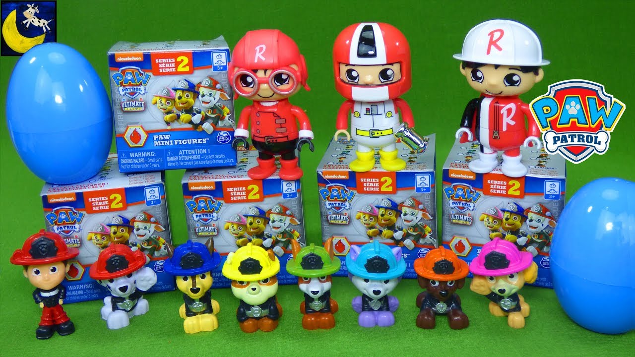 nick jr toys target Lots of Paw Patrol Surprise Toys Blind Bags Series 2 Ryan's World Surprise Eggs Mix and Match Toys