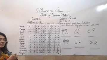 Metropolitan School Dec Week 1 Class 2 Science Lesson Part 1