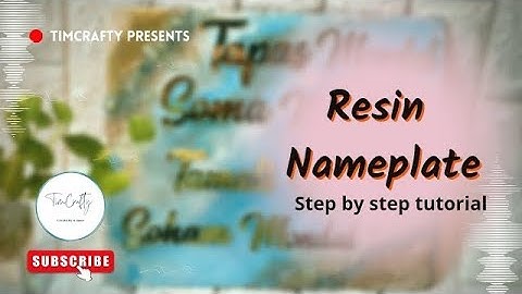 Resin Nameplate Tutorial /step by step resin art for beginners #resinart #resinnameplate