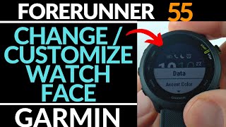 How to Customize Watch Faces - Garmin Forerunner 55 Tutorial screenshot 3
