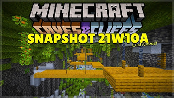 MINECRAFT 1.17 LUSH CAVE BIOME ADDED | SNAPSHOT 21W10A (New Biomes Added)