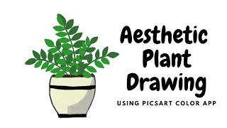 ZZ Plant Drawing | Easy Plant Drawing | Aesthetic Clipart Plant | Drawing Tutorial #youtubeshorts