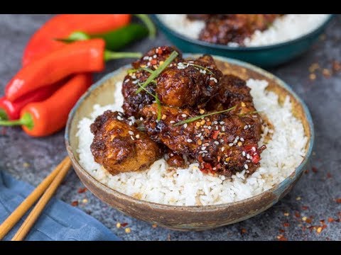 Chinese Crispy Chicken with Honey Garlic Sauce Recipe