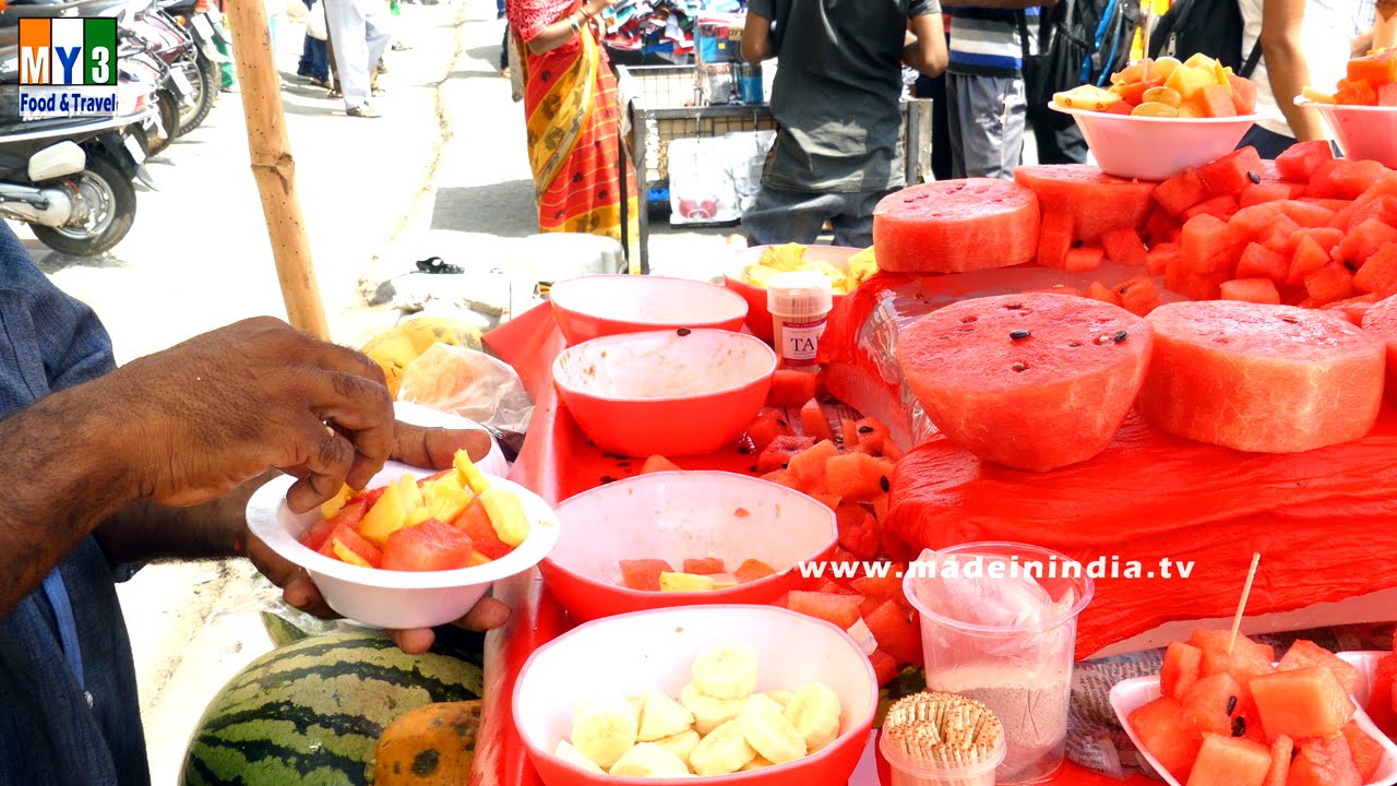 FRUIT SALAD  | SUMMER SPECIAL STREET FOODS IN INDIA | SUMMER HEALTHY FOODS street food