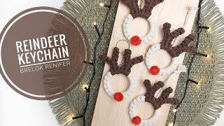 REINDEER KEYCHAIN  | CHRISTMAS ORNAMENTS | Brelok Renifer | Macrame