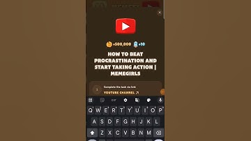 How to beat procrastination and start taking action memefi YouTubevideo code #youtube #memefi #short