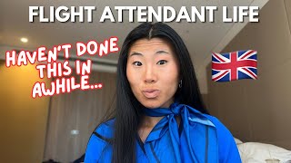 FIRST trip to EUROPE this year!! 🎡🇬🇧 // flight attendant vlog