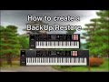 Roland FA-06/08 - How to create a Backup/Restore