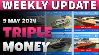 GTA 5 Triple Money This Week | GTA ONLINE WEEKLY UPDATE (-30% Yacht Upgrades)