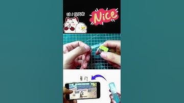 How to Make PUBG Trigger Buttons at Home #diy #cardboard#pubgmobile
