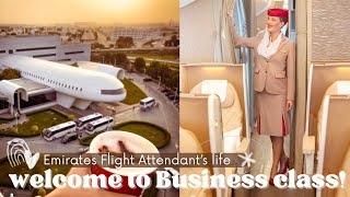 COME WITH ME TO BUSINESS CLASS ! PROMOTED AFTER 3 YEARS ! 10 DAYS WITH EMIRATES FLIGHT ATTENDANT.