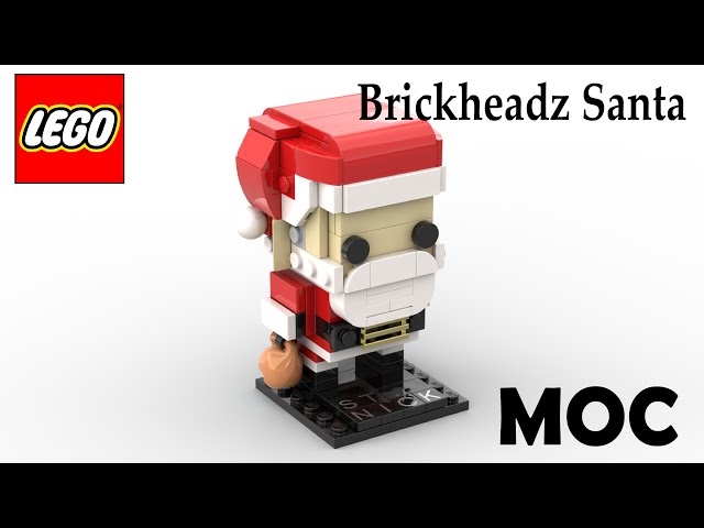 Lego MOC Brickheadz Santa Christmas Speed Build YouTube
