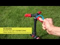 Adjustable Revolving Sprinkler with Spike with Quick Connect Set