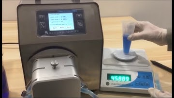 How to calibrate the flow of a peristaltic pump