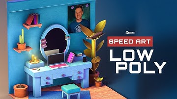 Creating a Low Poly Art Using 100% Element3d and After Effects