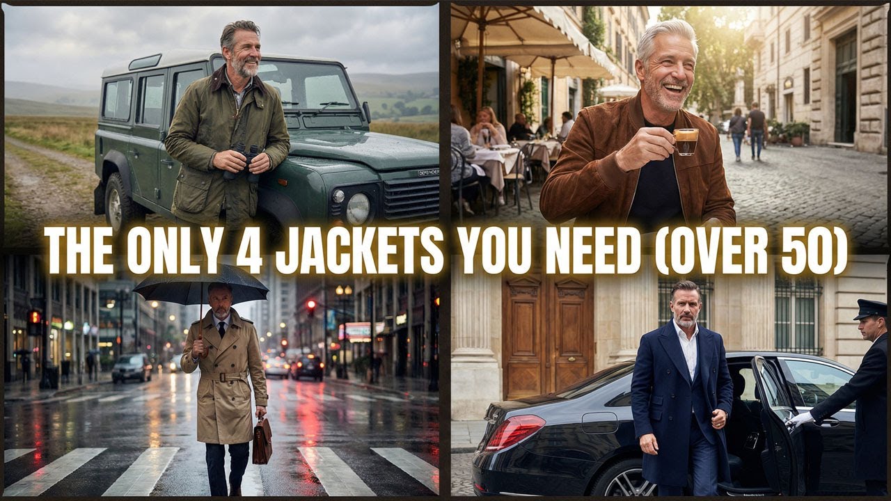 The Only 4 Jackets A Man Needs Over 50 | Old Money Fashion Style 