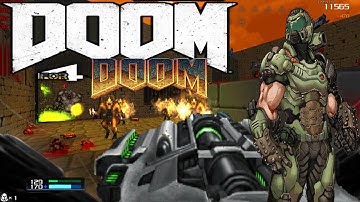 Doom MOD: Doom 4 For Doom (D4D) with Hell Revealed (MAP08) - DOOM Single Player (FULL GAMEPLAY)