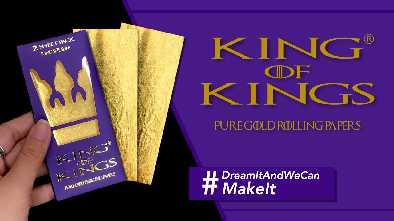 KING OF KINGS | 24K GOLD ROLLING PAPER | SMOKE GOLD!