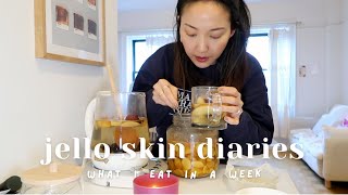 JELLOSKIN DIARIES | What I Eat In A Week (healthy healing recipes when im feeling under the weather)