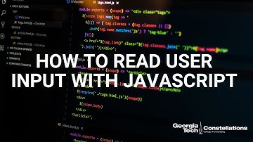 READING USER INPUT WITH JAVASCRIPT - INSTRUCTIONAL VIDEO