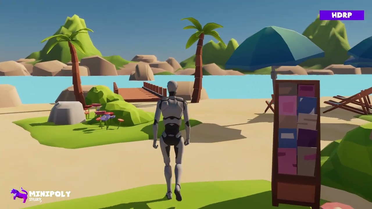 Minipoly Series - Modern Island City ( Stylized Lowpoly Environment ), video preview 19