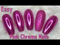 Pink Chrome Rose Nails | Nail Sugar