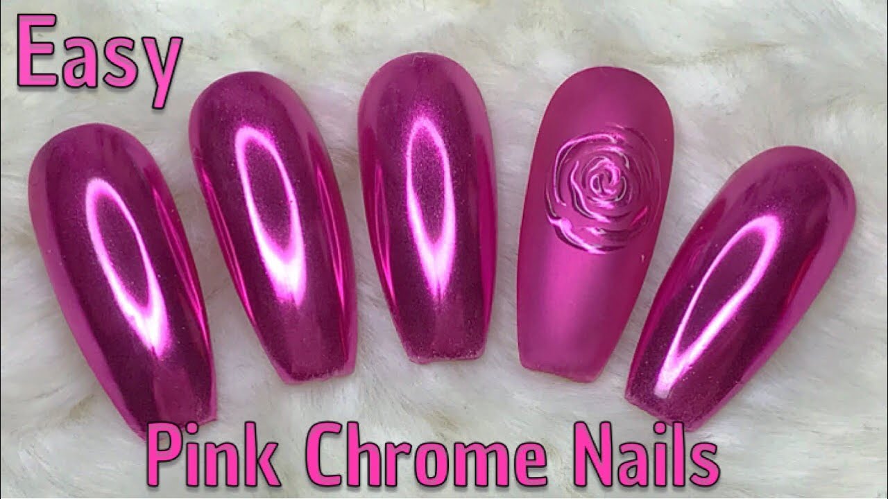 Pink Chrome Rose Nails Nail Sugar YouTube