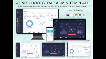 Admin Panel Dashboard UI Kit Bootstrap Web App Template – Adnix