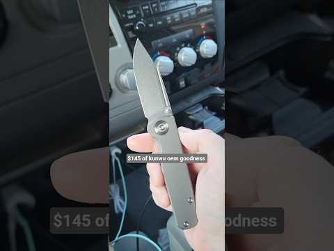 Asher Douglas ti knife kunwu oem 20cv steel. amazing action. tuned bar pressure