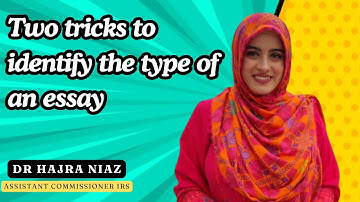 Two tricks to identify the type of an essay| CSS/PMS| CSS