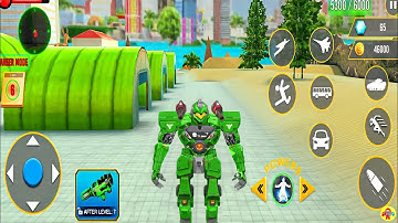 Robot Ordu Otobüsü Oyunu #3 - Prime Multiple Army Bus Robot Car Transformation - Android Gameplay
