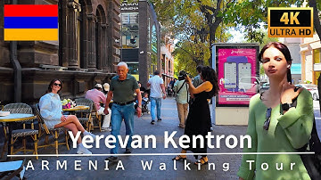 4K Armenia Walk🇦🇲 Yerevan Kentron City Center Walking Tour 2025