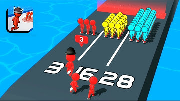 CROWD BATTLE 3D 💣💪 Mobile Games Android, iOS Gameplay Walkthrough New Update All Levels 8 #Shorts