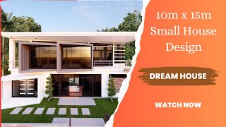 Amazing House Design Idea | 15m x 10m | Exterior | Interior | Small Villa | 2Bed Rooms | 2BHK | 4K