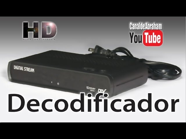 Decodificador Sintonizador Digital de Señal de Television Abierta para  Televisores Analogicos (de Cinescopios Anteriores a Pantallas)