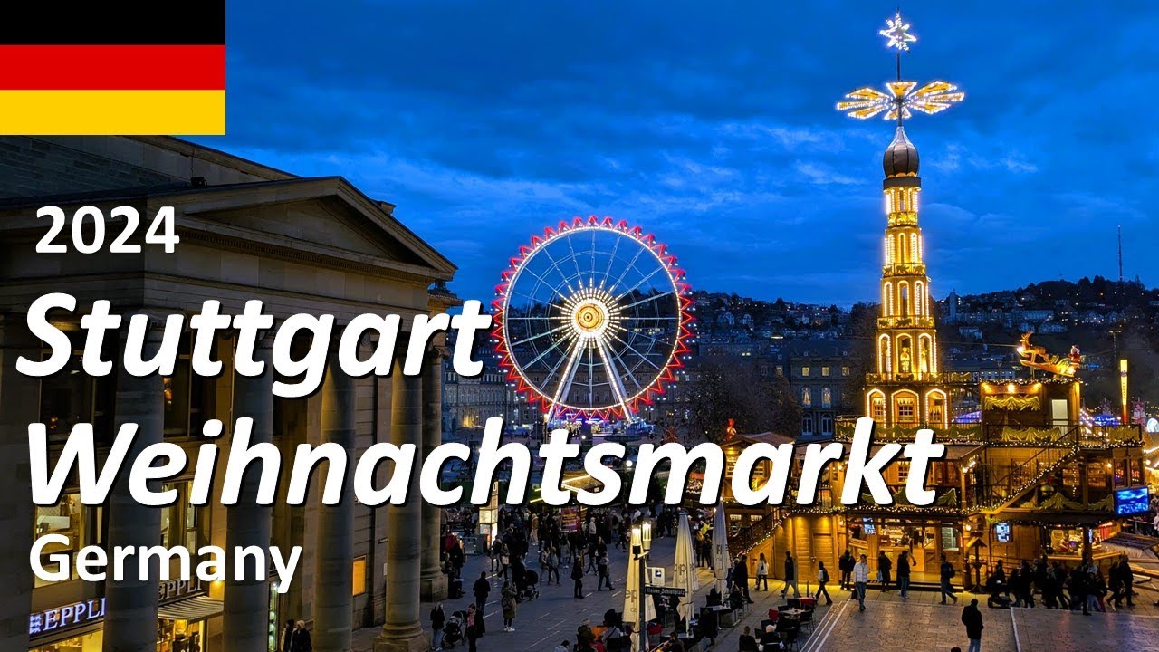 【Stuttgarter Weihnachtsmarkt 2024】🇩🇪A Special Winter in Stuttgart Germany / Xmas Market Attractions