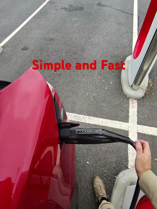 The simplicity of charging a Tesla