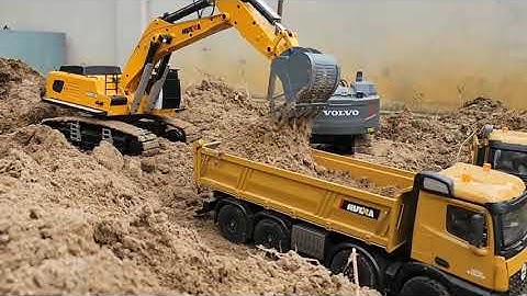 JCB 5cx Backhoe loading Mud in Tata Trump Truck🚛 2518 and Tata Tipper truck| JCB video#5 #cartoon 