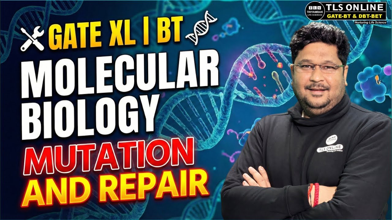 𝐆𝐀𝐓𝐄 𝐗𝐋 & 𝐁𝐓 | 𝐌𝐨𝐥𝐞𝐜𝐮𝐥𝐚𝐫 𝐁𝐢𝐨𝐥𝐨𝐠𝐲: 𝐌𝐮𝐭𝐚𝐭𝐢𝐨𝐧 & 𝐃𝐍𝐀 𝐑𝐞𝐩𝐚𝐢𝐫 𝐌𝐞𝐜𝐡𝐚𝐧𝐢𝐬𝐦𝐬